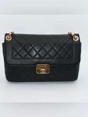 Chanel Chic With Me Flap Bag Quilted Lambskin Large Quilted lambskin leather